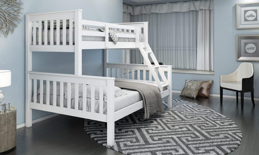 Mission Triple White Bunk Bed