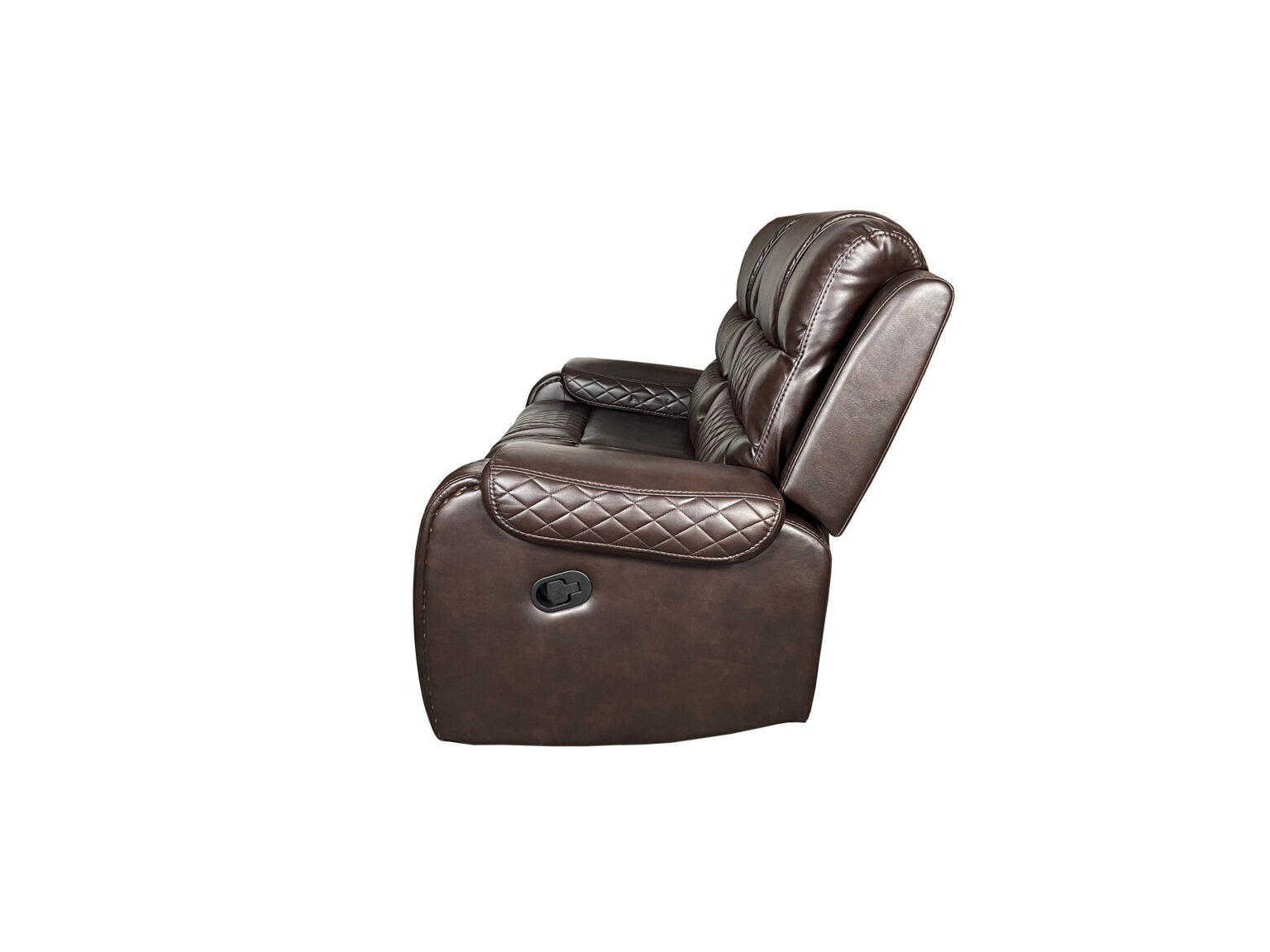 Alaska 3+2 Recliner Leather Aire Sofa Set – Black, Brown, and Grey