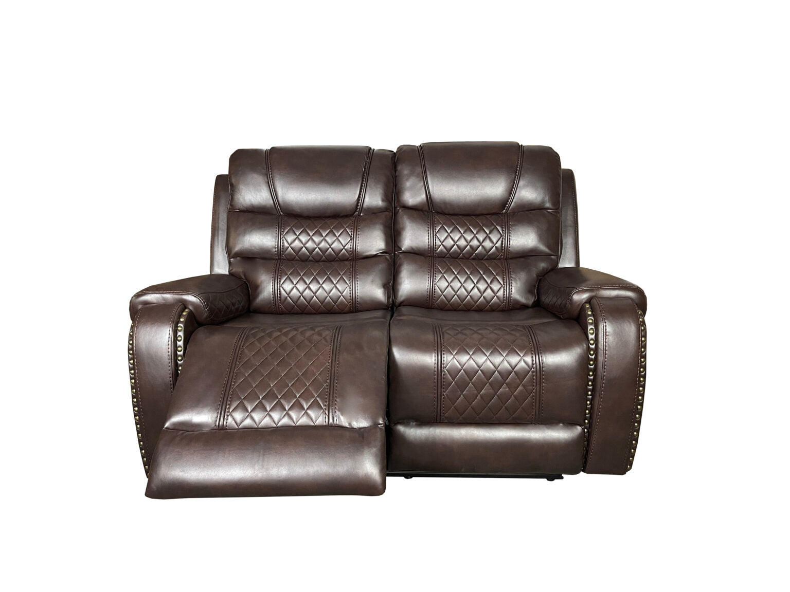 Alaska 3+2 Recliner Leather Aire Sofa Set – Black, Brown, and Grey