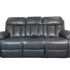VANCOUVER 3+2 RECLINER LEATHER AIRE SOFA – GREY