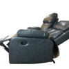 VANCOUVER 3+2 RECLINER LEATHER AIRE SOFA – GREY