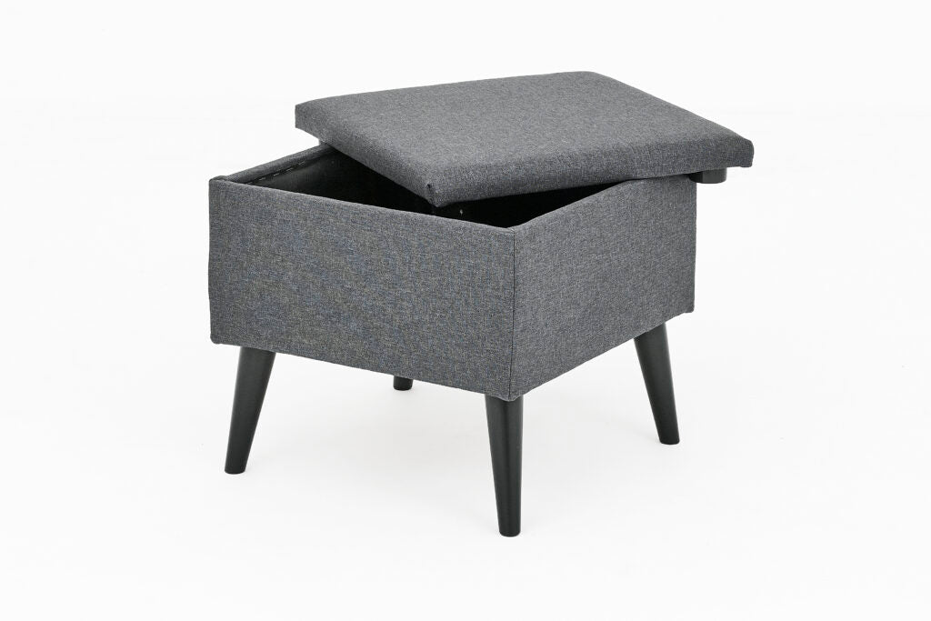 Chic Grey Fabric Sofa Set