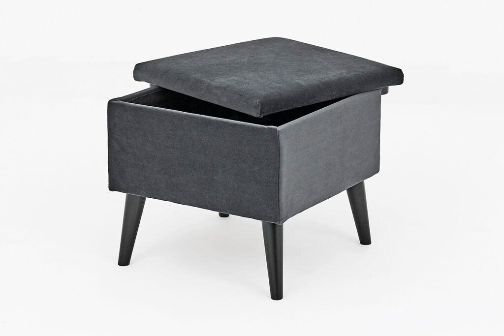 Chic Grey Velvet Sofa Set