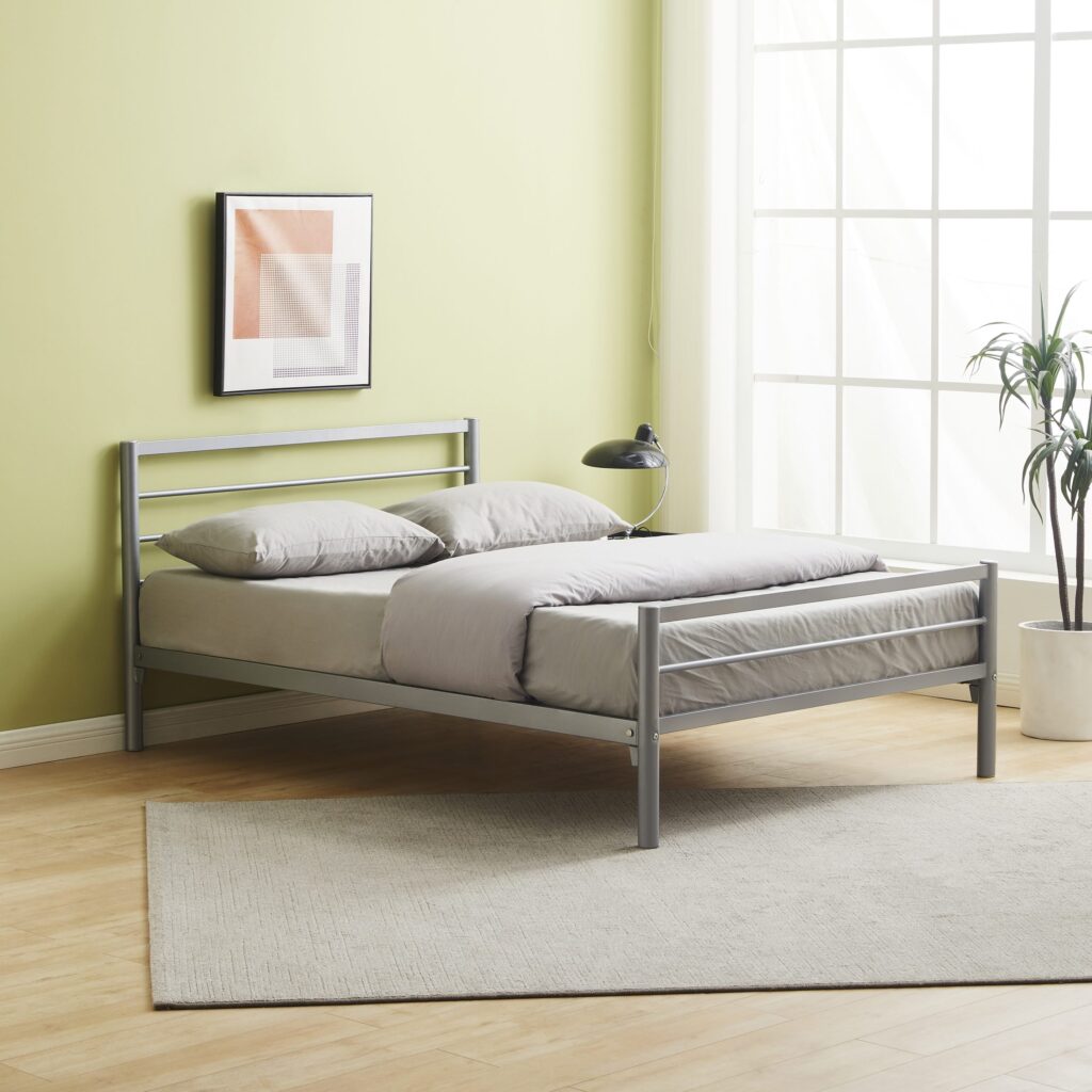 Milano Metal Bed - Reinforced Strong Mesh Base - Best Seller