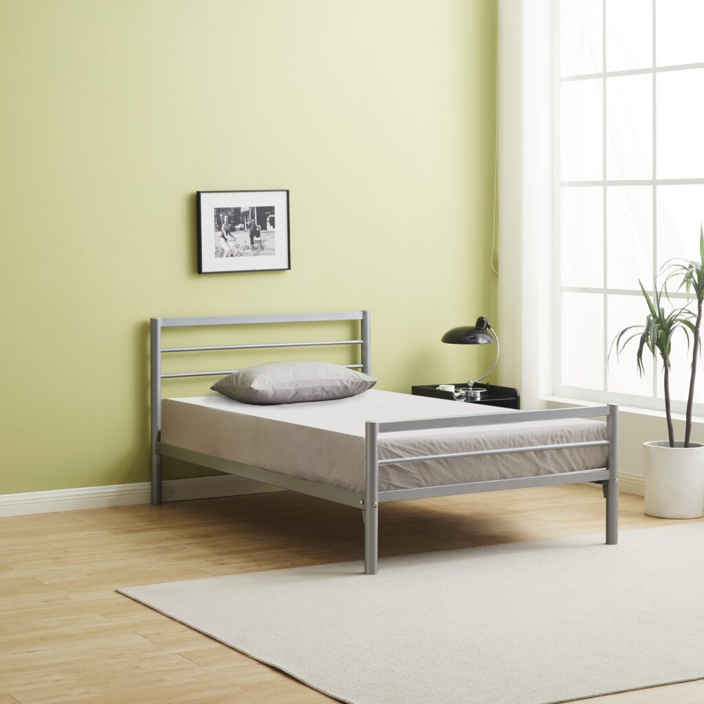Milano Metal Bed - Reinforced Strong Mesh Base - Best Seller