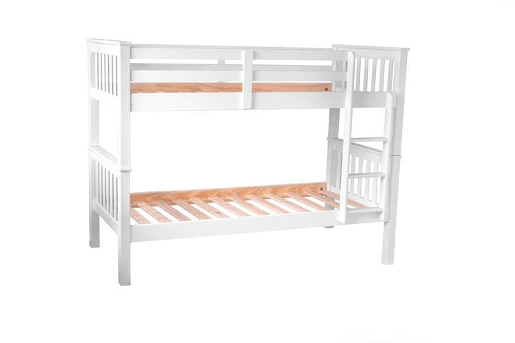 Mission White Bunk Bed Wooden - For Adult and Children