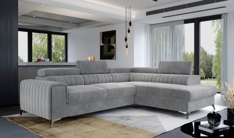 Laurence Corner Sofabed – Plush Velvet  Left & Right Hand