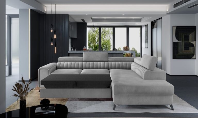 Laurence Corner Sofabed – Plush Velvet  Left & Right Hand