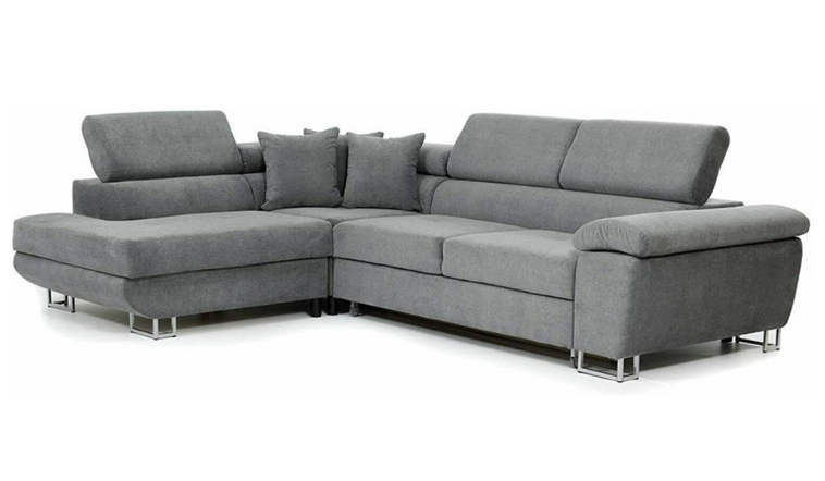 AMARO CORNER SOFAEBED FABRIC – GREY