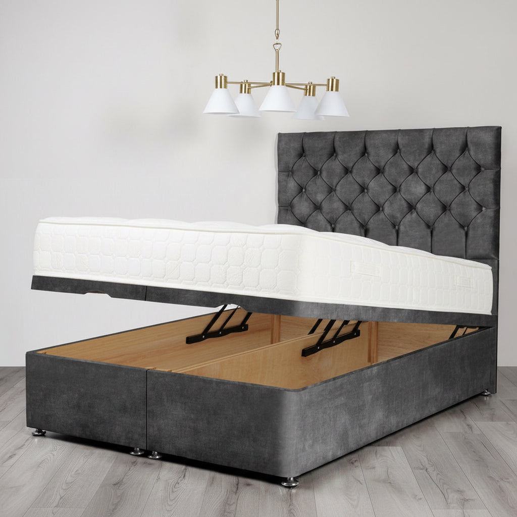 Diamond Chesterfield Ottoman Divan Bed