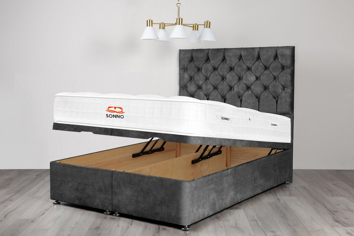 Diamond Chesterfield Ottoman Divan Bed