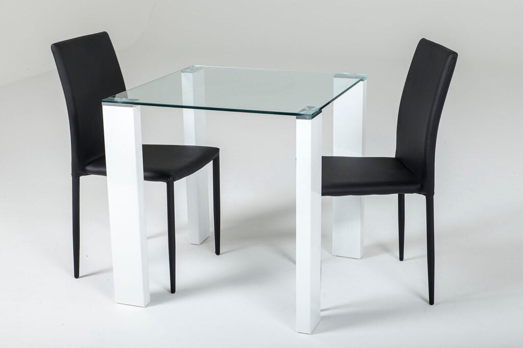 Savona Honeymoon Table With Naples Black Chairs