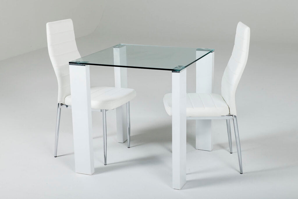Savona Honeymoon Table With Torino White Chairs