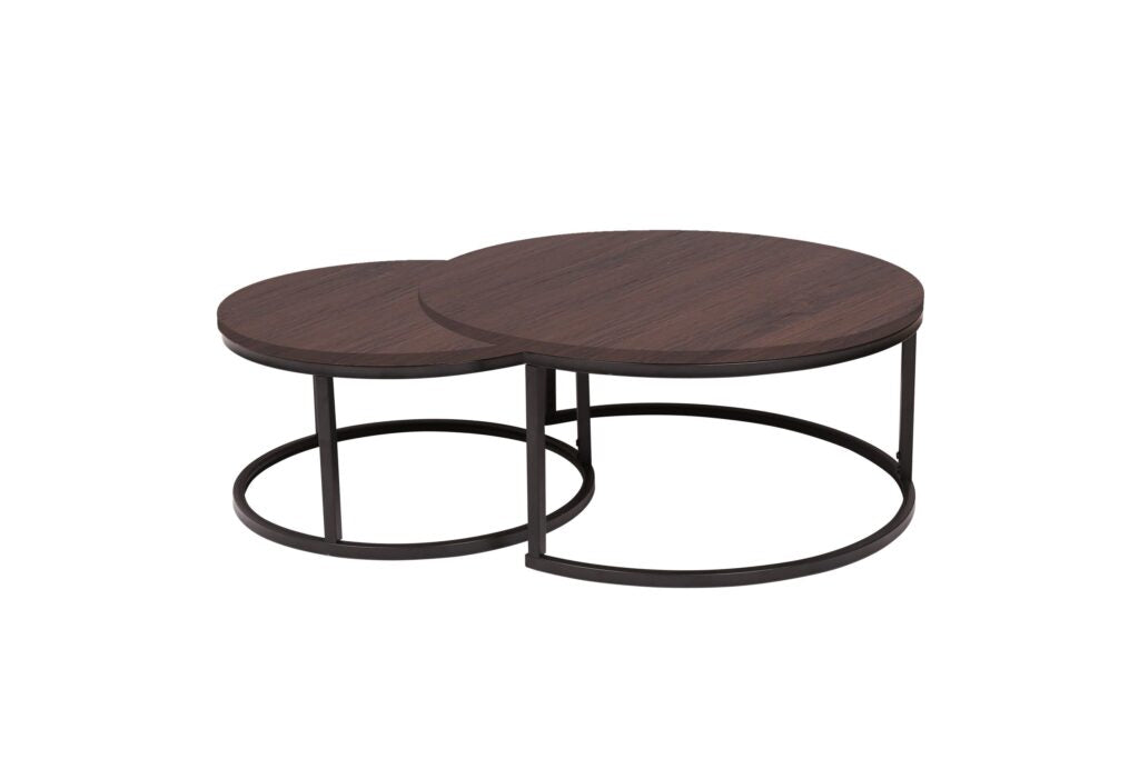 Miami Walnut Nesting Coffee Table