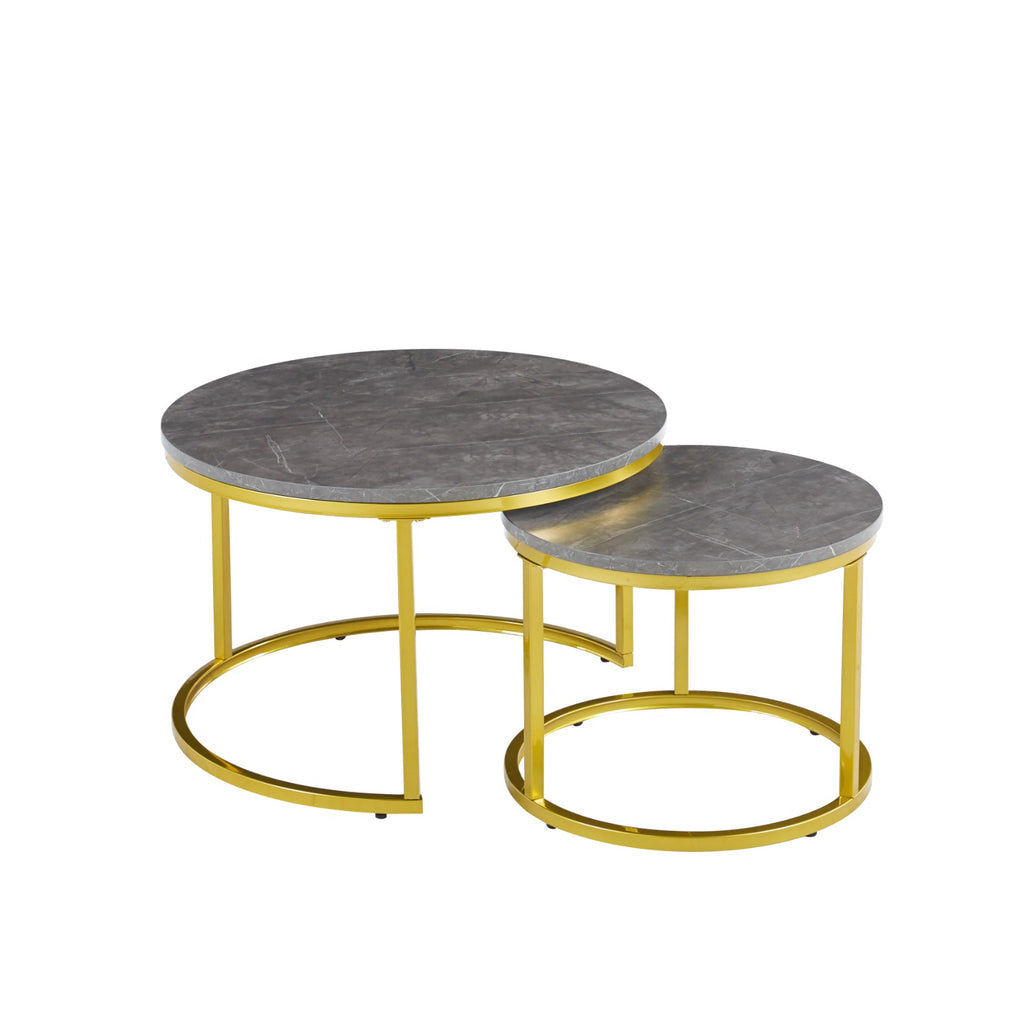 Circle / Round Coffee Table or Set of 2 Side Table…me and MDF Top, for Living Room, Bedroom, Balcony
