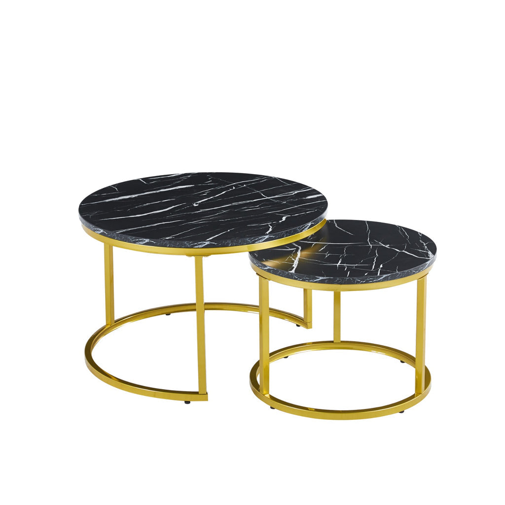 Circle / Round Coffee Table or Set of 2 Side Table…me and MDF Top, for Living Room, Bedroom, Balcony