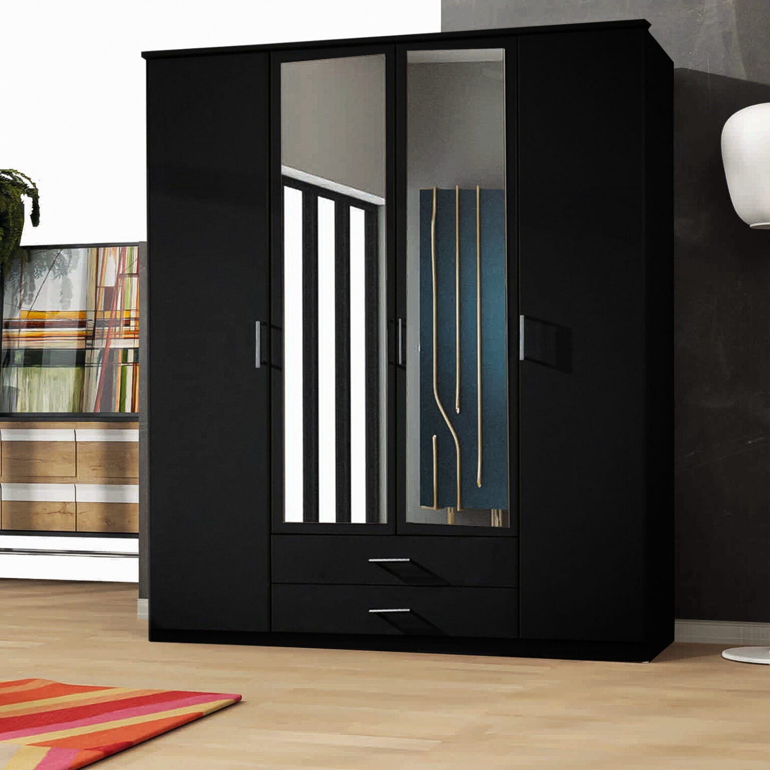 LONDON 4 DOOR WARDROBE