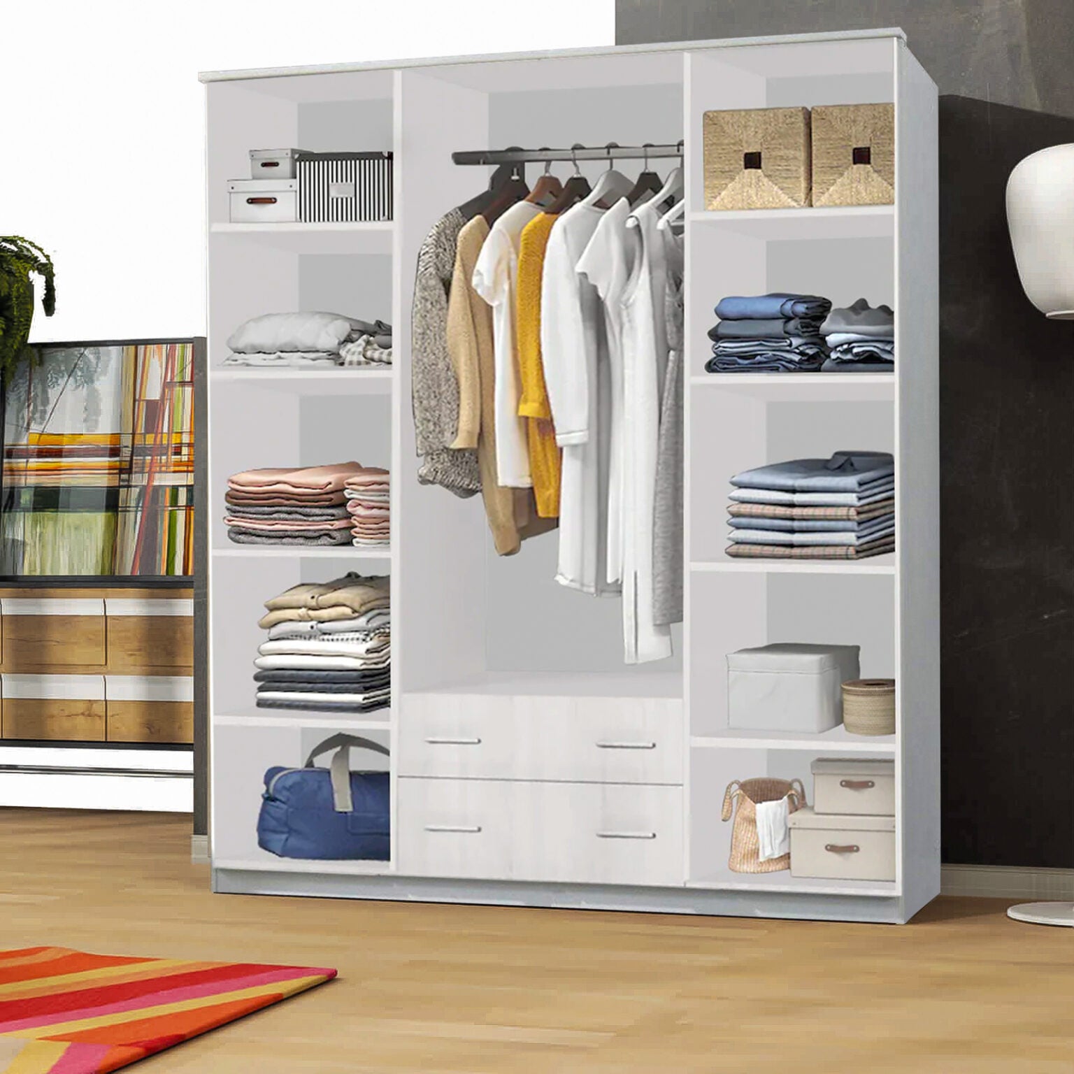 LONDON 4 DOOR WARDROBE