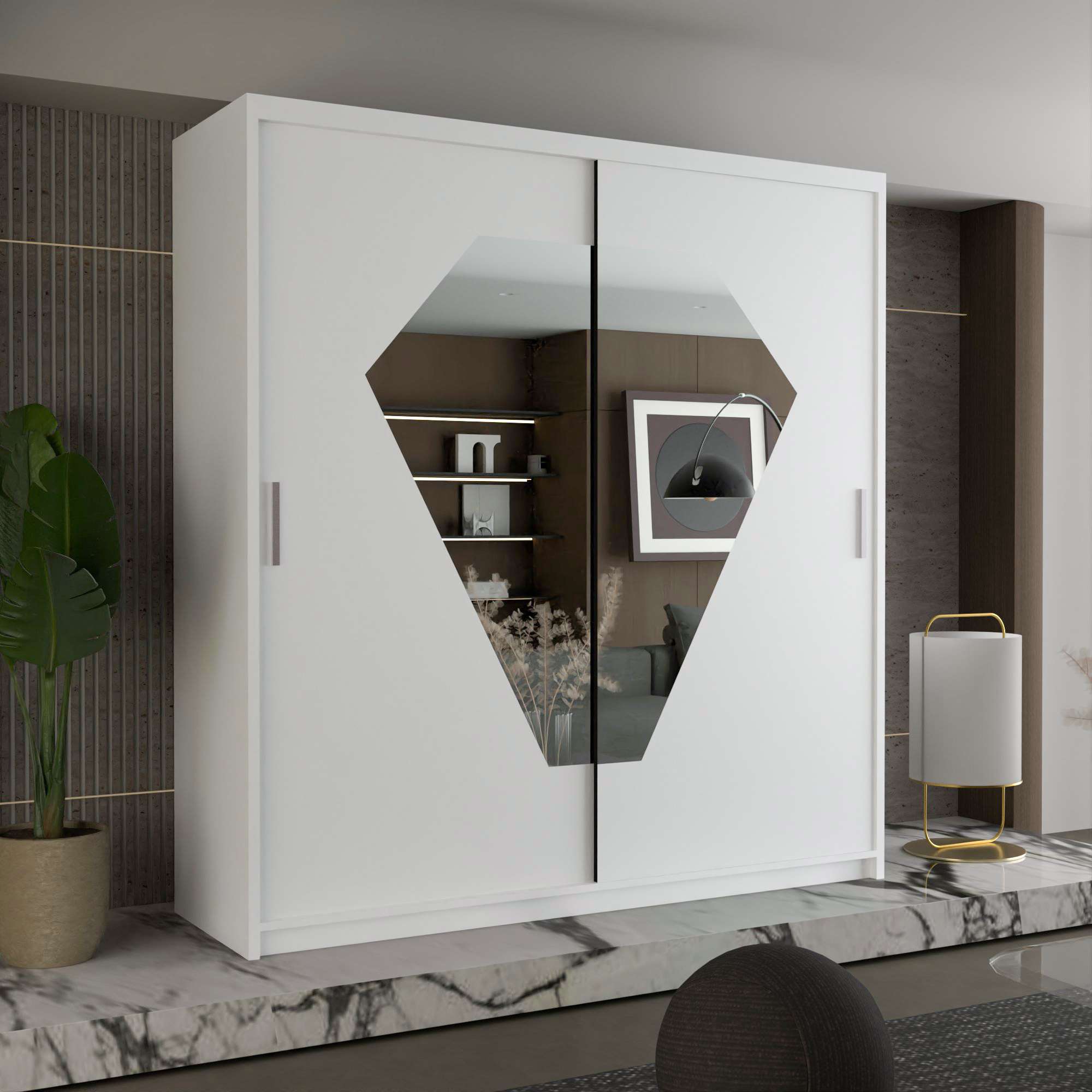 Diamond Sliding Wardrobe