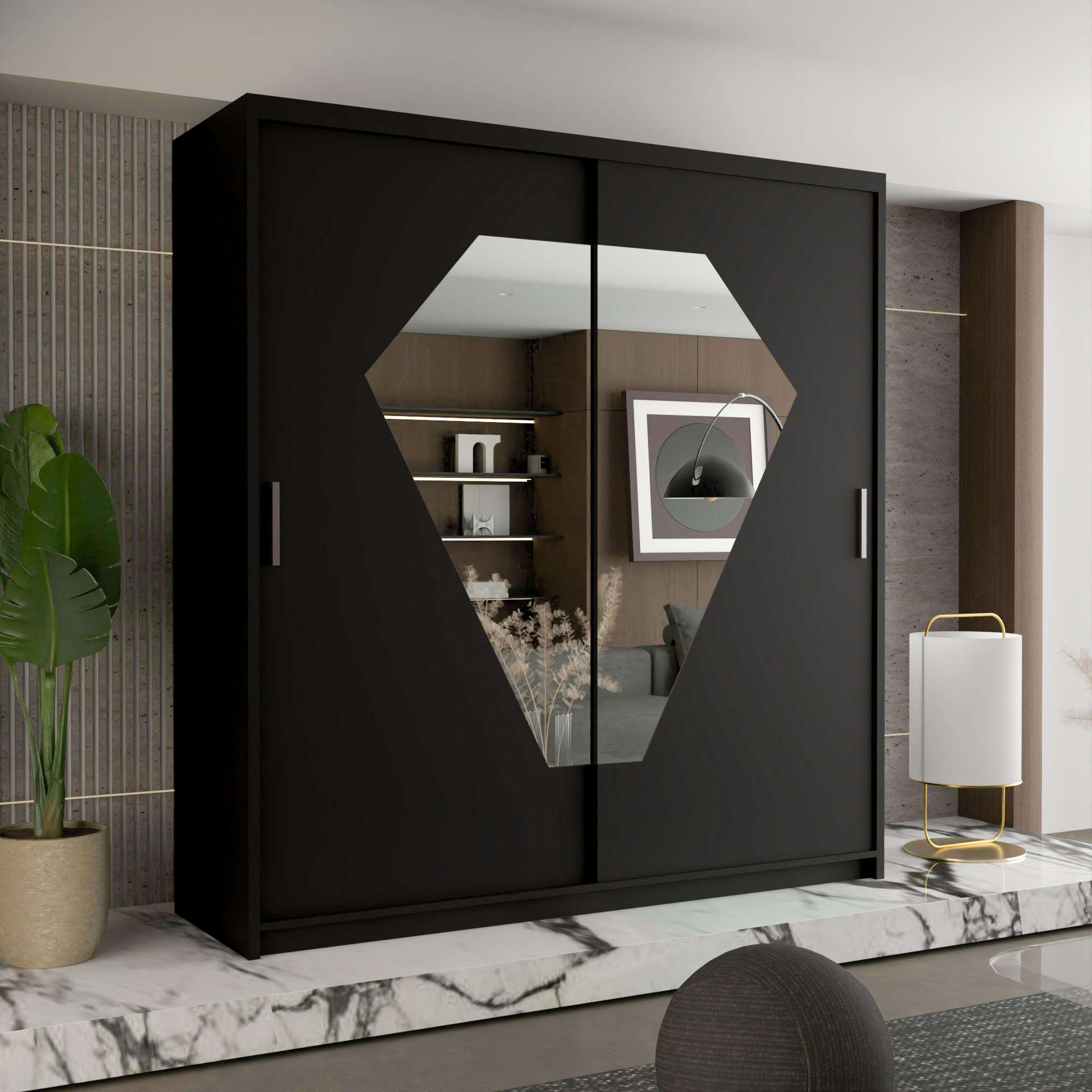 Diamond Sliding Wardrobe