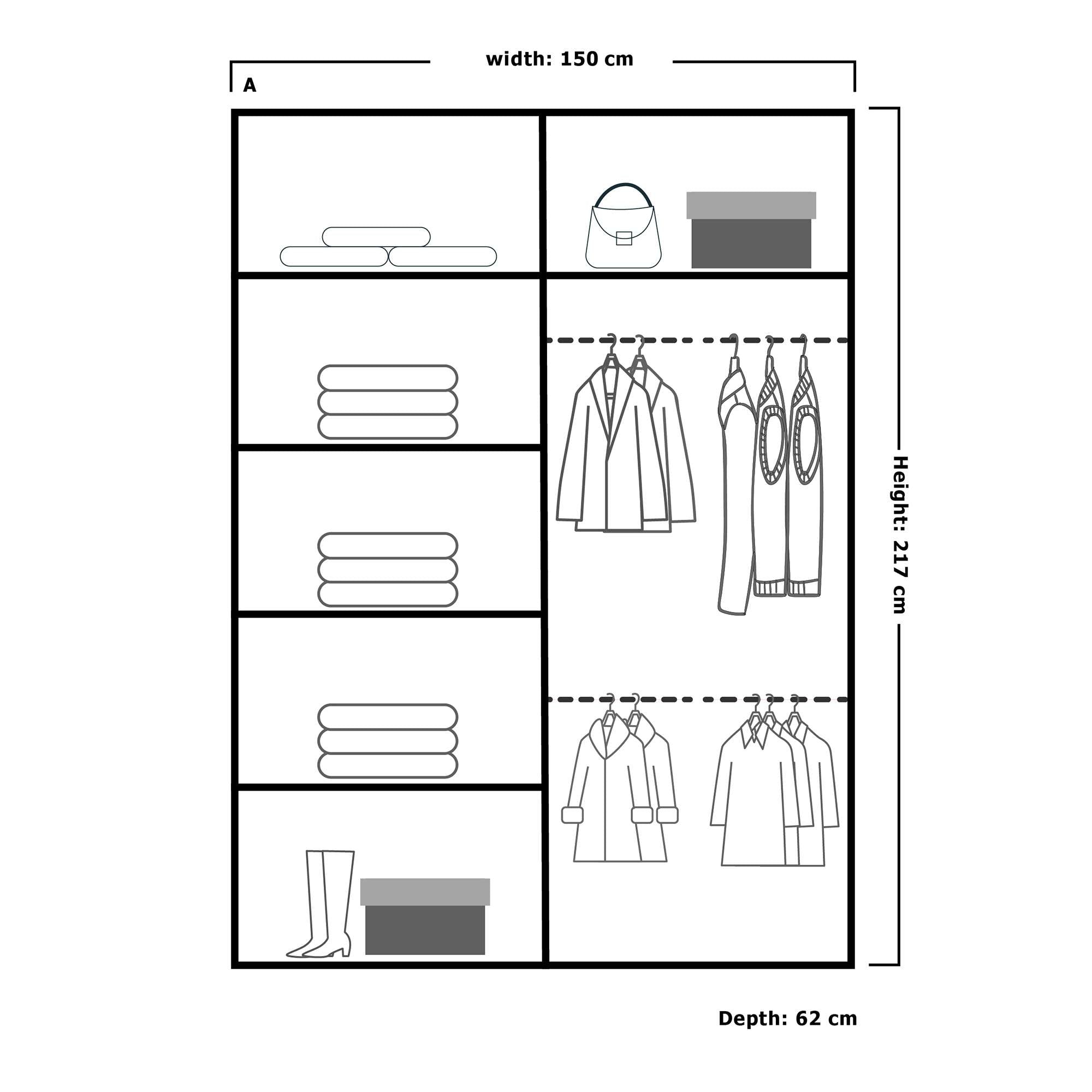 Diamond Sliding Wardrobe