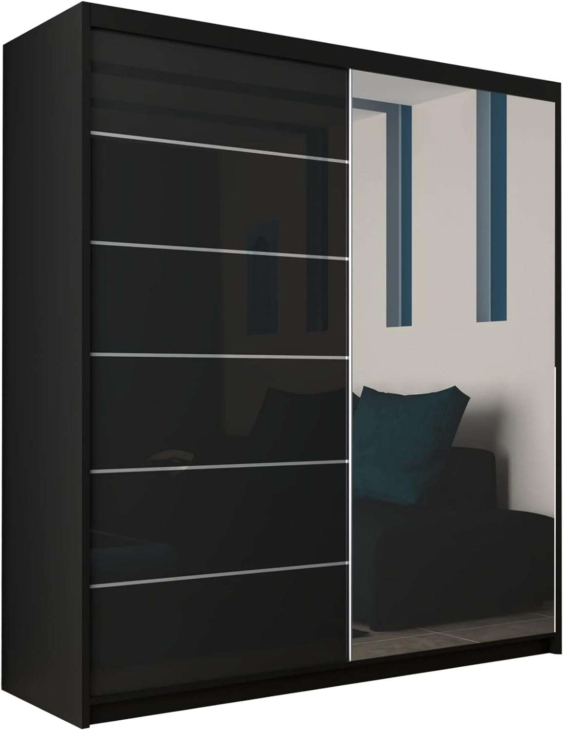 Infinity High Gloss Sliding Wardrobe