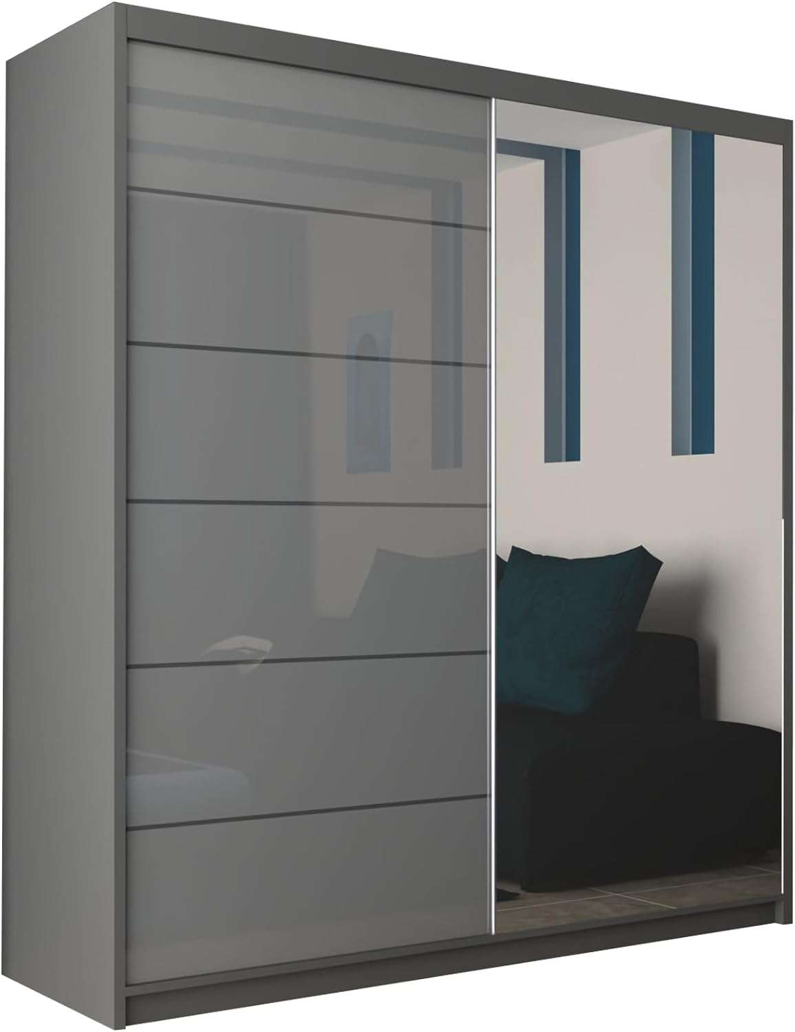 Infinity High Gloss Sliding Wardrobe
