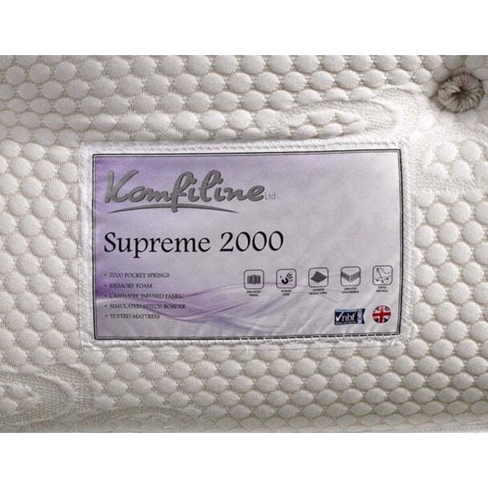 Supreme 2000 Pocket with memory topper Mattress