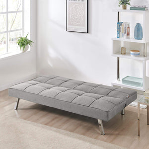 Grey Sofa Bed 3 Seater Click Clack - Britney