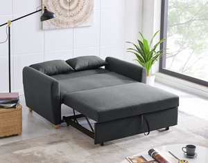 Dahlia Grey 2-Seater Pull Out Sofa Bed - Convertible Sleeper Sofa