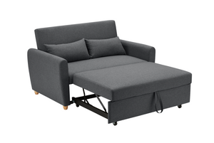Dahlia Grey 2-Seater Pull Out Sofa Bed - Convertible Sleeper Sofa