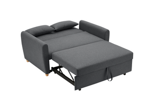 Dahlia Grey 2-Seater Pull Out Sofa Bed - Convertible Sleeper Sofa