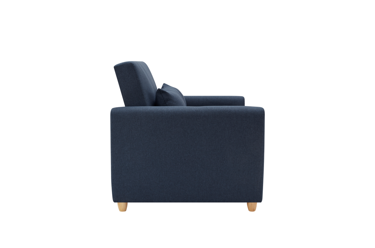 Dahlia Navy Blue 2-Seater Pull Out Sofa Bed - Convertible Sleeper Sofa