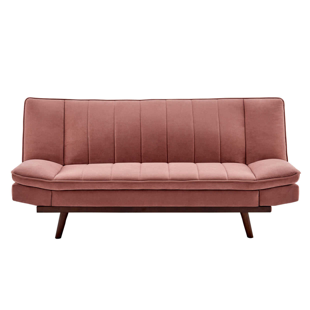Velvet Sofa Bed 3 Seater Rose Pink - Mondaine