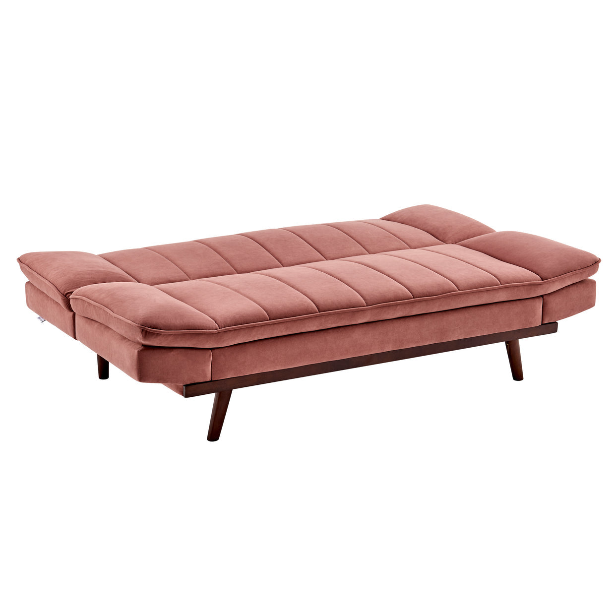 Velvet Sofa Bed 3 Seater Rose Pink - Mondaine