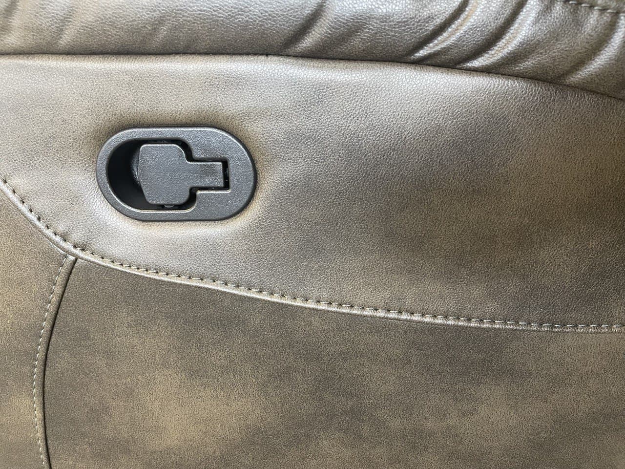 PARIS 3+2 RECLINER LEATHER AIRE SOFA – GREY