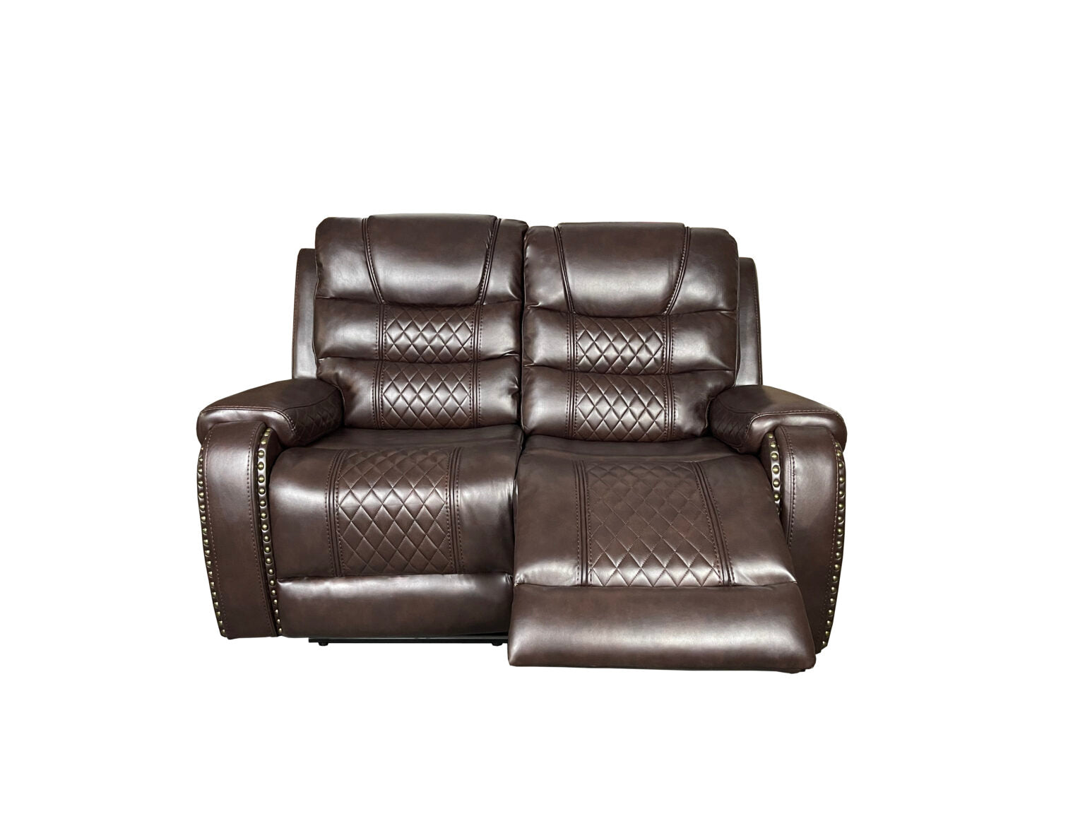 Alaska 3+2 Recliner Leather Aire Sofa Set – Black, Brown, and Grey