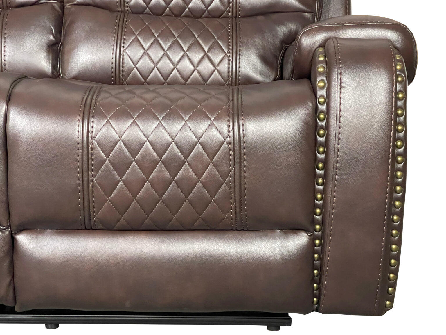 Alaska 3+2 Recliner Leather Aire Sofa Set – Black, Brown, and Grey