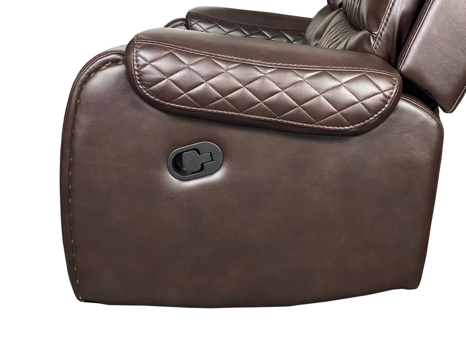 Alaska 3+2 Recliner Leather Aire Sofa Set – Black, Brown, and Grey