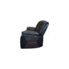 MILAN 3+2 RECLINER LEATHER AIRE SOFA – BLACK/CHOCOLATE