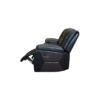 MILAN 3+2 RECLINER LEATHER AIRE SOFA – BLACK/CHOCOLATE