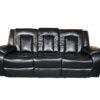 PARIS 3+2 RECLINER LEATHER AIRE SOFA – BLACK