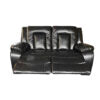 PARIS 3+2 RECLINER LEATHER AIRE SOFA – BLACK