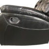PARIS 3+2 RECLINER LEATHER AIRE SOFA – BLACK