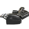 PARIS 3+2 RECLINER LEATHER AIRE SOFA – BLACK