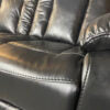 PARIS 3+2 RECLINER LEATHER AIRE SOFA – BLACK