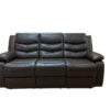 ROMA 3+2 RECLINER LEATHER AIRE SOFA – BLACK