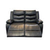 ROMA 3+2 RECLINER LEATHER AIRE SOFA – BLACK