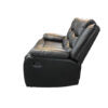 ROMA 3+2 RECLINER LEATHER AIRE SOFA – BLACK