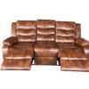 ROMA 3+2 RECLINER LEATHER AIRE SOFA – BROWN